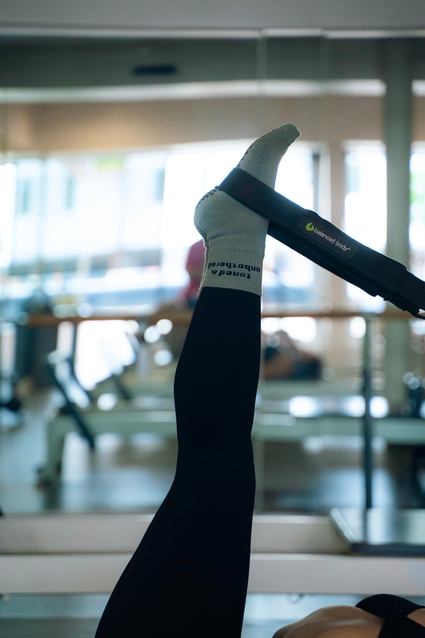 Toned & Unbothered Grip Sock | STEEL BLUE